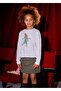 Girl's Long Sleeve Sweatshirt Ecru 7019 - 3