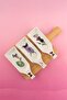 Botanical Bamboo Stand 4-Piece Snack Bowl Set