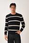 Striped knit sweater - 3