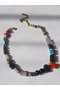 Raw Cut Natural Stone Detailed Chakra Choker Necklace - 5