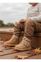 Wool Inside Fur Lined Anatomical Girls Boys Unisex Baby Kids Winter Rain Snow Velcro Boots Shoes - 8