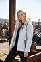 Women's Beige Hooded Jacket - 3