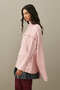 Hair Braid Scarf Sweater Pink - 6