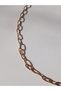 Gold Color Stainless Steel Paperclip Chain Necklace Length 50-55cm - 7