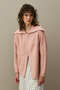 Zipper Detailed Cardigan Pink - 7