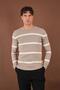 Striped knit sweater