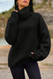 Half Turtleneck Plush Sweatshirt