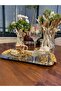 1 Piece Gold-Chariot - Horse Turkish Delight Holder-Table Decor-Luxury Coffee Side Turkish Delight Holder-Cast Frame - 3