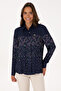 Women's Navy Blue Long Sleeve Shirt 50308965-Vr033 - 3