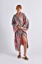 Gray-Orange Mandala Kimono - 5