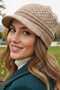 Women's Double Layered Knitted Beanie Knitwear Beanie - 2