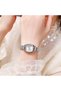 Silver Color Square Women Watch - 2