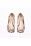 Printed Women's Ballerinas with Bow Detail - 3