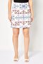 Women Geometric Print Mini Skirt, Multicolor