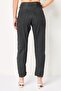 Women Boyfriend Fit Washed No Stretch Jeans, Black - 4