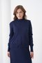 Women's Pleated Skirt Sweater V Design Suitable for Hijab Knitted Sweater Skirt Set - 4