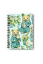 Puppy Cute Animals No:2 Design Wire Spiral A5 Lined 4-Piece Souvenir, Memory, School Notebook Set - 2