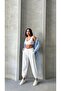 White Color Elastic Leg Shalwar Trousers