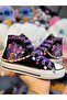 Demon Hunter Huntrix Printed Lilac Lace-Up Sneaker with Beads and Charms - 2