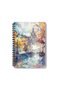 Vintage Autumn City Themed Design Wire Spiral A5 Lined 4-Piece Souvenir, Memory, School Notebook Set - 5