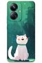 Realme 10 Pro Plus Compatible Cat Pattern Phone Case + Screen Protector - 5781