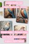 Vintage Bird Themed No:2 Design Wirebound A5 Lined 4-Piece Souvenir, Memory, School Notebook Set - 7