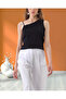 Women's One Shoulder Low-Cut Regular Fit Cotton Blouse