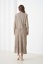 Women's Pleated Skirt Sweater V Design Suitable for Hijab Knitted Sweater Skirt Set - 6