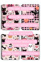 Pink Cute Halloween Themed Design Wirebound A5 Lined 4-Piece Souvenir, School Notebook Set - 8