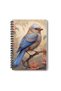 Vintage Bird Themed No:1 Design Wirebound A5 Lined 4-Piece Souvenir, Memory, School Notebook Set - 5