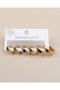 3 Pairs 3 Sizes Thick Hoop Steel Earrings