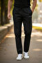 Winter Cotton Men's Tracksuit Pajama Set (Slim Fit - Straight Leg) Black - 4