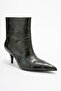 Nuvia Green Print Pointed Toe Women's Heeled Boots - 3