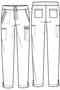 Ck786A – Ck140A Euphoria Women's Scrubs Set – Imported, 8 Pockets, and Modern Fit Doctor Nurse Uniform - 6