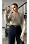 Mink hair knit sweater
