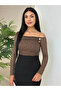 Women's Clothing Asymmetrical Collar Button Accent Piece Laced Blouse - 5