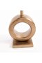 Bohemia Gold Metal Accent Side Table | Round End Table for Living Room & Bedroom | Modern Decorative Side Table | 59 x 22 x 22 cm - 3