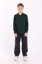 Unisex Children's Polo Neck School T-Shirt Basic Short Sleeve 2-Piece School Long Sleeve T-Shirt 5-16 Years Old Nefti - 8