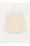 Lcw Baby Ekru Crew Neck Chip'N Dale Printed Long Sleeve Baby Girl Long-Sleeved T-Shirt - 2