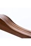 Wooden Hangers for Clothes and Shirts 24 Pieces Premium (with Special American Hooks) - Silver - 5