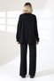 Women's Stand-Up Collar Double Suit with Metal Detail - 7
