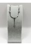 Steel Silver Color Italian Chain Bowknot Y Necklace - 4