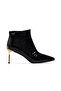 Women's Stone Detailed Thin Heel Boots 25K 25K417-1 Z Black
