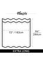 Extra Long Heavy Duty Flat Weave Shower Curtain - 72 x 72 in, Mustard Yellow - 3