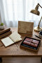 Luxury Vintage Leather Notebook Leaf Detailed Souvenir Diary Set with Antique Pages Boxed Vip Pen Gift - 3