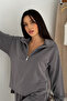 Premium Modal Fabric Half Zipper Women's Sweatshirt 3102 - 5