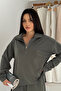 Premium Modal Fabric Half Zipper Women's Sweatshirt 3102 - 4