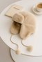 Pompon Lace-Up, Ultra Warm Ushanka Pompon Women's Faux Fur Pompom Winter Plush Model with Earmuffs - 2