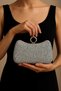 Natural Solitaire Ring Reversible Evening Dress Bag - 2
