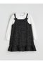 Square Neck Girls' Dress and T-Shirt